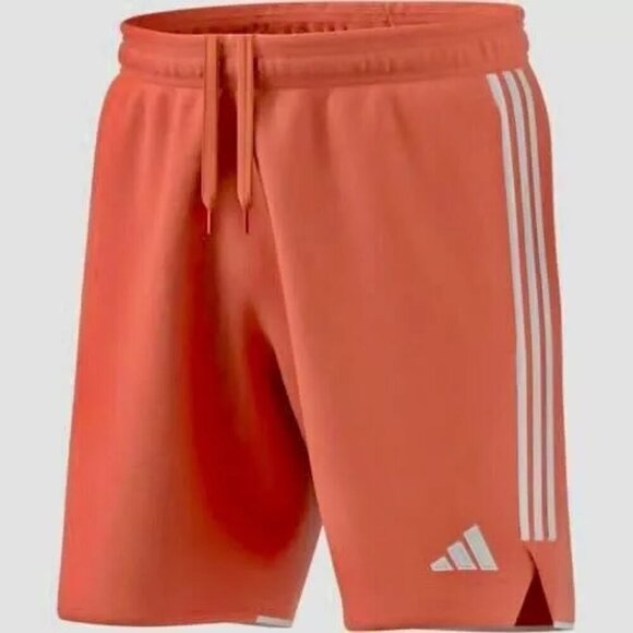 Men's ADIDAS Tiro23 League Sweat Shorts Fleece XS Pink Orange(NEVER WORN) - Picture 1 of 4
